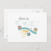 縫い生まれる ポストカード (正面/裏面)