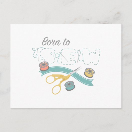 縫い生まれる ポストカード (正面)