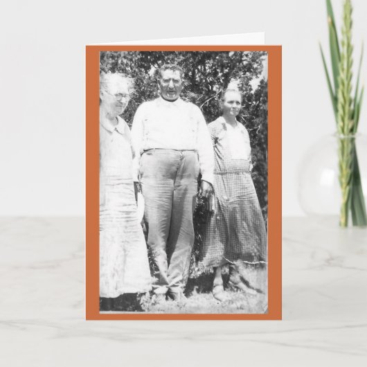 縫い目での突き進み カード (正面)