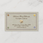 縫い目とボタンの仕立て縫い力 名刺 (裏面)