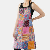 縫い目のないパッチワークパターン エプロン (インサイチュ)