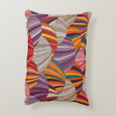 縫い目のない刺繍波模様。播種は牧草地を形成する アクセントクッション (裏面(縦))