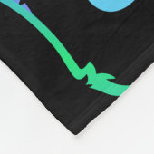 縫い目のない可愛い猫シルエット模様 フリースブランケット (角)