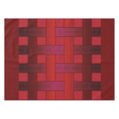 縫い目のない赤いシルクストライプのの裏模様モダンabs テーブルクロス (正面(横))