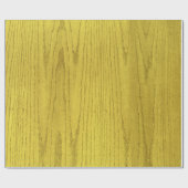 縫い目のマッチ：木目イエローラッピング紙 ラッピングペーパー (フラット)