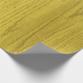 縫い目のマッチ：木目イエローラッピング紙 ラッピングペーパー (角)