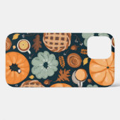 縫い目の無いかわいい秋模様背景 Case-Mate iPhoneケース (裏面 (横))