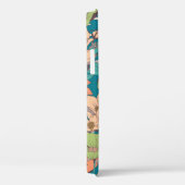 縫い目の無いデザイン、手描きの花付き Case-Mate iPhoneケース (裏面 / 右)