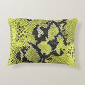 縫い目の無いヴィンテージヘビの動物の皮のパターン。ヘビ アクセントクッション (裏面)