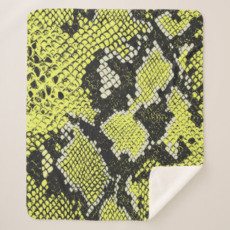 縫い目の無いヴィンテージヘビの動物の皮のパターン。ヘビ シェルパブランケット
