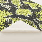 縫い目の無いヴィンテージヘビの動物の皮のパターン。ヘビ シェルパブランケット (3/4)