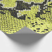 縫い目の無いヴィンテージヘビの動物の皮のパターン。ヘビ ラッピングペーパー (角)