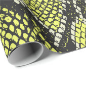 縫い目の無いヴィンテージヘビの動物の皮のパターン。ヘビ ラッピングペーパー (ロールコーナー)