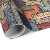 縫い目の無い幾何学模様。民族と ラッピングペーパー (ロールコーナー)