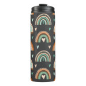 縫い目の無い手描きのハートと宝焼 タンブラー (正面)