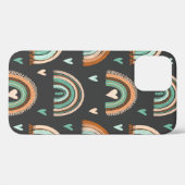 縫い目の無い手描きのハートと宝焼 Case-Mate iPhoneケース (裏面 (横))