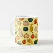 縫い目の無い文違う様（手描きの斜線） コーヒーマグカップ (正面左)