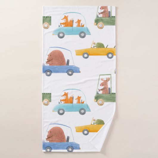 縫い目の無い美しいベビーの絵柄で、カワイイ手描き バスタオル (バスタオル)