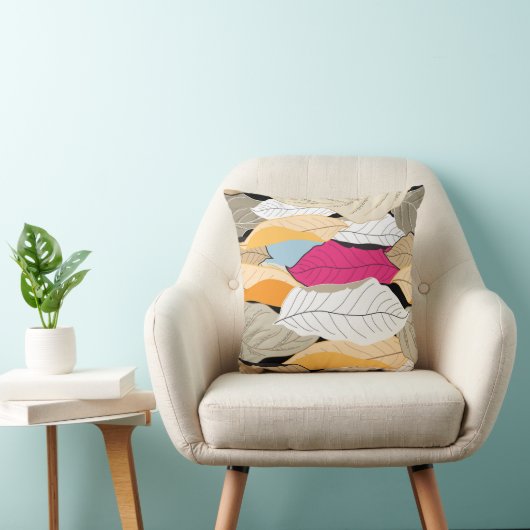 縫い目の無い美しい紅葉離れの模様 クッション (椅子)