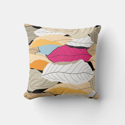 縫い目の無い美しい紅葉離れの模様 クッション (正面)