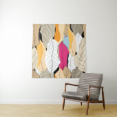 縫い目の無い美しい紅葉離れの模様 タペストリー (インサイチュ(横))