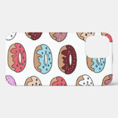 縫い目数々ののない模様を描いたドーナツの手描き。 Case-Mate iPhoneケース (裏面 (横))