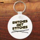 縫い糸が縫い付く キーホルダー (正面)