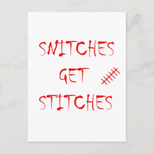 縫い糸が縫い付く ポストカード (正面)