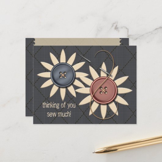 縫い縫い ポストカード (正面/裏面インサイチュ)