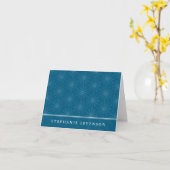 縫い花パーソナライズされた札 カード (黄色い花)