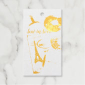 縫い込みラブフォイルギフトラベル ギフトタグ (正面)