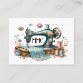 縫い針、かぎ針、キルトの名刺 名刺