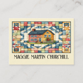 縫い針、かぎ針、キルトの名刺 名刺