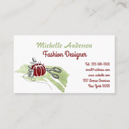 縫うことおよびファッション 名刺