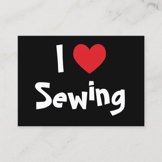 縫うことが大好き 名刺 (正面)