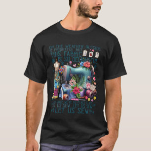 縫うことをしよう 面白い 裁縫 キルティング かわいい 花柄 裁縫 Tシャツ