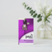 縫うこと: テーラー、ドレスメーカー、デザイナー、裁縫婦 名刺 (スタンド正面)