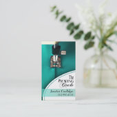 縫うこと: ドレスメーカー、テーラー、デザイナー、裁縫婦 名刺 (スタンド正面)