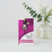 縫うこと: ドレスメーカー、テーラー、デザイナー、裁縫婦 名刺 (スタンド正面)