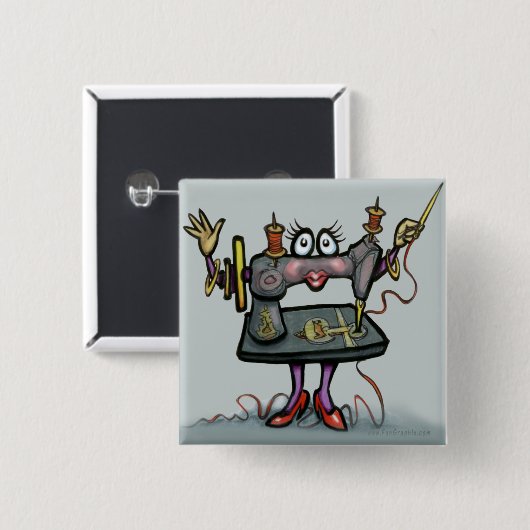 縫うこと 缶バッジ (正面&裏面)