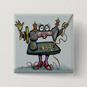 縫うこと 缶バッジ (正面)