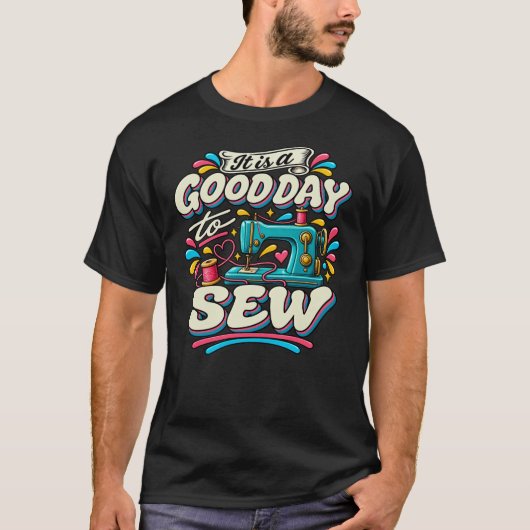 縫うのに良い日です Tシャツ (正面)