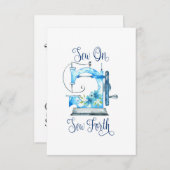 縫うギフト | 縫って 縫って エンクロージャーカード (正面/裏面)