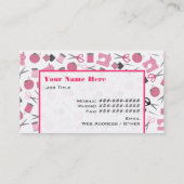 縫うテーマの名刺 名刺 (裏面)