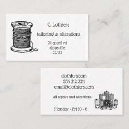 縫うビジネスのための名刺 名刺