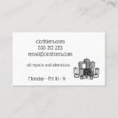 縫うビジネスのための名刺 名刺 (裏面)