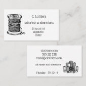 縫うビジネスのための名刺 名刺 (正面/裏面)