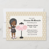 縫う少女 招待状 (正面)