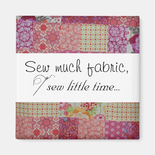 縫う布は縫う時間が少ない… マグネット (正面)