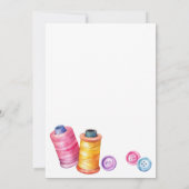 縫う誕生日パーティーの招待状 招待状 (裏面)